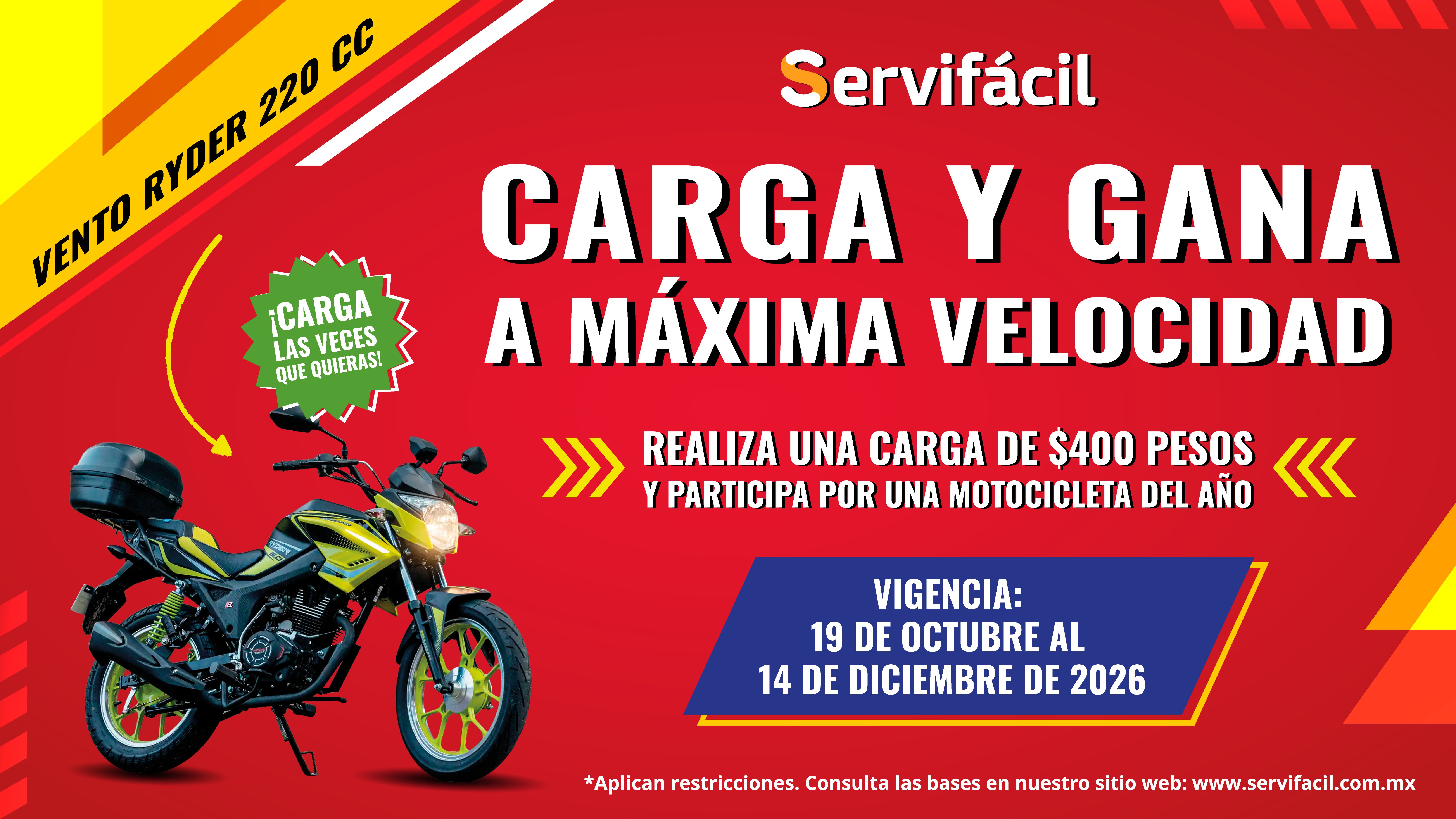 ¡Carga y gana a máxima velocidad!